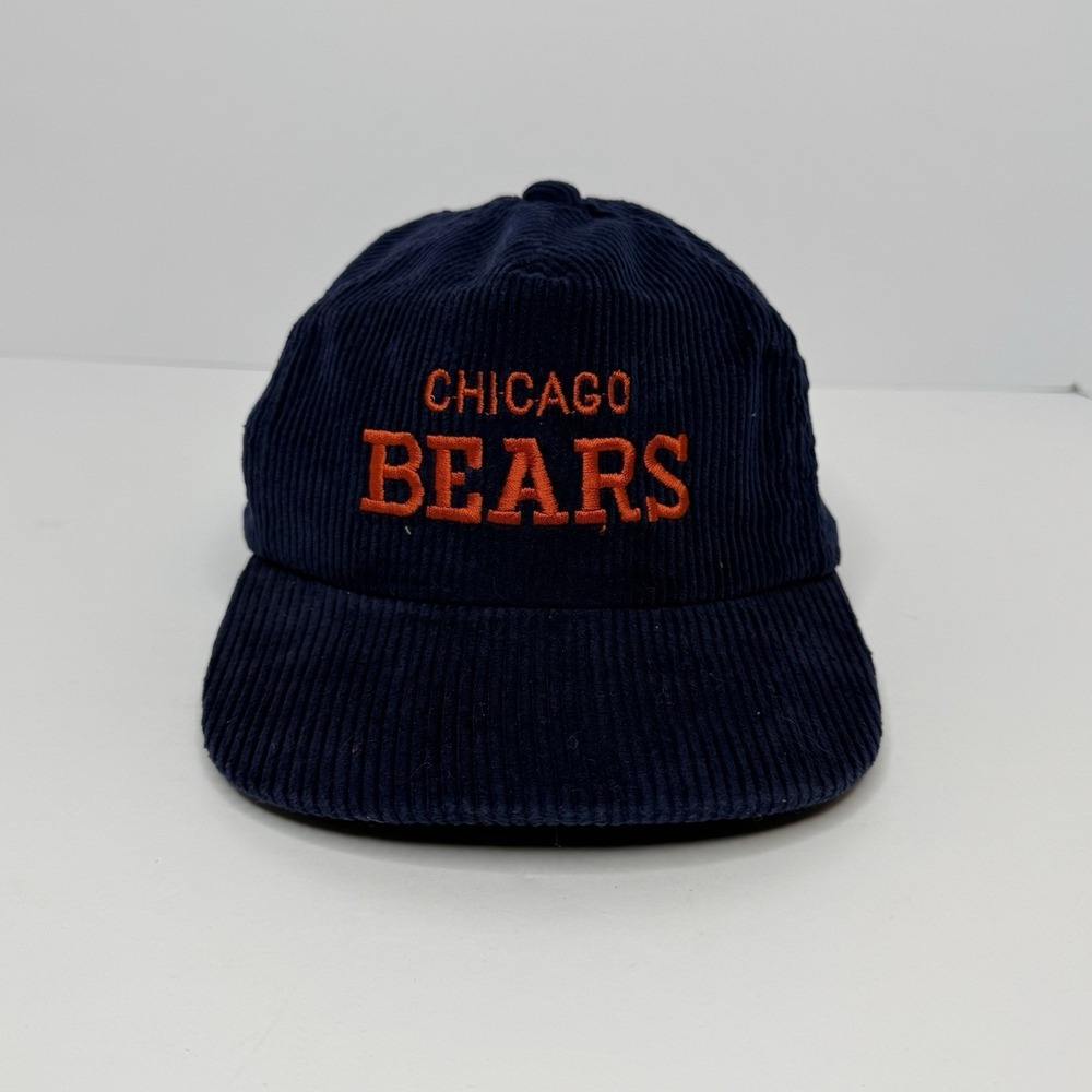 Chicago Bears Corduroy Snapback Hat Cap Clark Griswold Ditka Payton Super Bowl